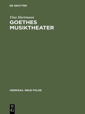 cover image of Goethes Musiktheater